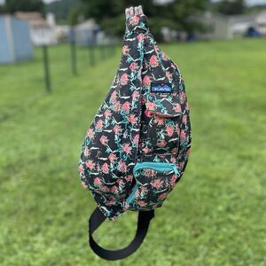 KAVU Switch Slinger Crossbody Rope Bag Strawberry Patch Outdoor Hiking Gorpcore Kavu | Bags | Iso Kavu Switch Slinger Bag Strawberry Patch  main image 4